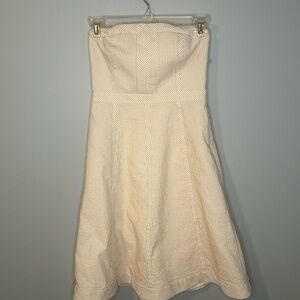 Banana Republic Strapless Seersucker Dress